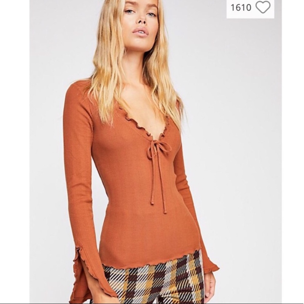 NWT Free People Long Sleeve Top - Picture 2 of 5